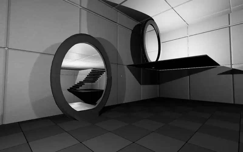 Moving through a Portal GIF